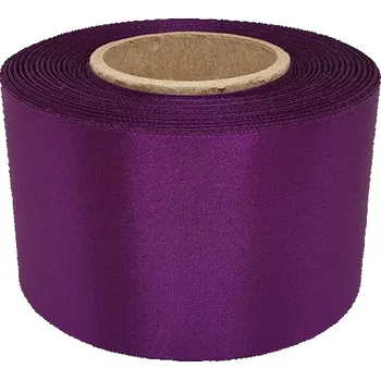 Stuha Stuha atlasová fialová, šíře 60mm