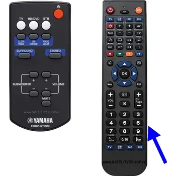 Yamaha YAS-101 dálkový ovladač náhradní