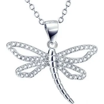 Náhrdelník Stříbrný řetízek s přívěskem vážkou