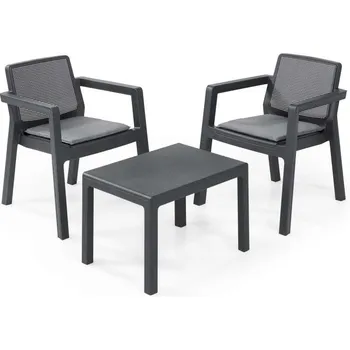 Zahradní sestava Keter Emily balkónový set grafitový