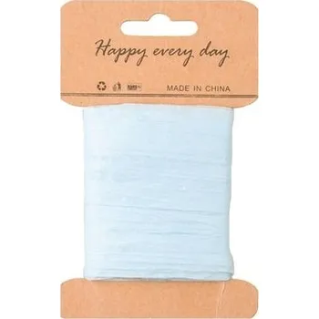 Stuha Lýko papírové světle modé šířka 2 cm, 10 m