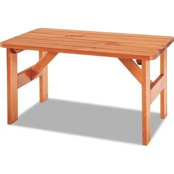 Zahradní sestava Krajča Dřevěný zahradní stůl ULM JUNIOR (pro děti) Povrchová úprava dřeva: Mahagon