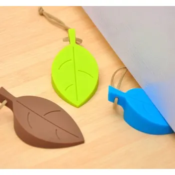 dveřní zarážka Zarážka pod dveře ve tvaru listu - zelená