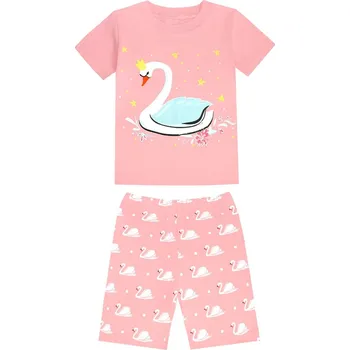 Čína Dětské holčičí pyžamo mix motivů Věk: 4T, Motiv: růžové labuť