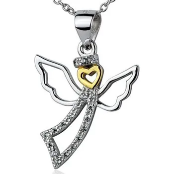 Náhrdelník Stříbrný řetízek s přívěskem andílek