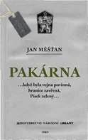 Pakárna - Jan Měšťan (2018, brožovaná bez přebalu lesklá)
