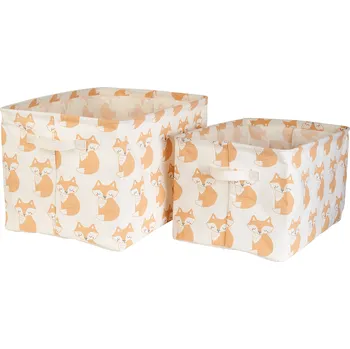 Úložný box Sass & Belle Sada 2ks úložných boxů s motivem lišky Woodland Fox