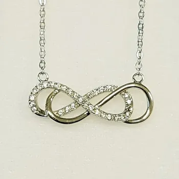 Náhrdelník Stříbrný náhrdelník - dvojité nekonečno