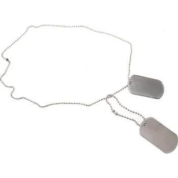 Vojenské psí známky 101 INC Identifikační "psí známky" US Dog Tag - stříbrné