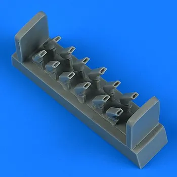 Plastikový model Quickboost 1/48 Bf 109E exhaust (Eduard)