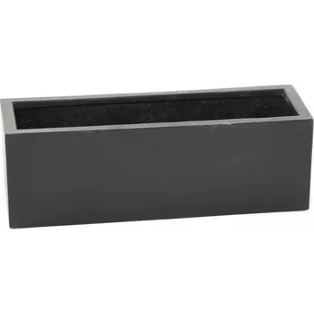 Květináč LUXUSNÍ BALKONOVÝ TRUHLÍK FIBER ČERNÝ 60x20x20cm