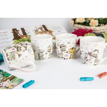 Veroni Hrnek porcelánový 300ml KUMBA 4dekory, dětský, 86377092