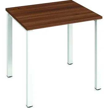 Psací stůl Hobis Pracovní stůl US 800 Barva desky stolu: ořech, Barva kovu: bílá