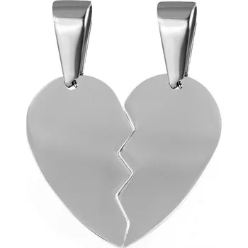 Přívěsek Ocelové přívěsky partnerské - srdíčka