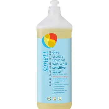 Prací gel Olivový prací gel na vlnu a hedvábí Sensitive Sonett 1 L