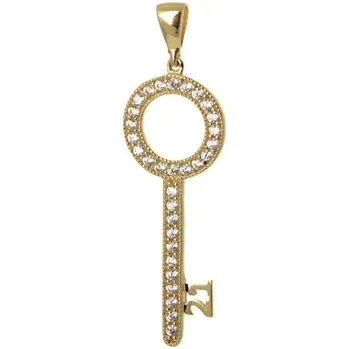 Přívěsek Přívěšek ze žlutého zlata klíč ZZ0260F+ DÁREK ZDARMA