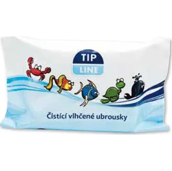 Dětský vlhčený ubrousek Tip Line DĚTSKÉ ČISTÍCÍ VLHČENÉ UBROUSKY 60ks
