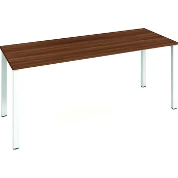 Psací stůl Hobis Jednací stůl UJ 1800 Barva desky stolu: třešeň, Barva kovu: bílá