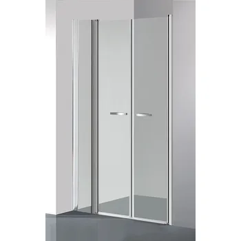 Sprchové dveře ARTTEC Dvoukřídlé sprchové dveře do niky COMFORT C 13 čiré sklo 122 - 127 x 195 cm