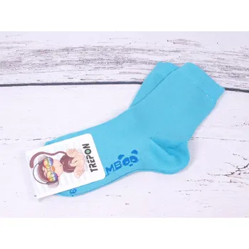 Dětské ponožky TREPON BOBIK bambusové tyrkysové velikosti ponožek: 13-15 ( EUR vel. 19-23)