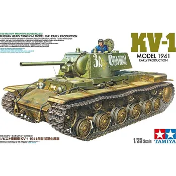 Plastikový model Tamiya Tamiya 35372 Russian Heavy Tank KV-1N Model 1941 Early Production 1/35