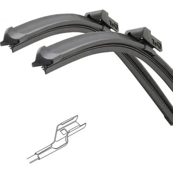 Stěrač Siscar S24058 AeroSet Flat 610/450mm Octavia III sada přesných stěračů Octavia III