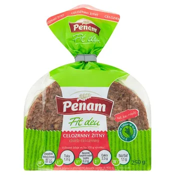 Trvanlivě pečivo Penam Fit den celozrnný žitný chléb 250 g