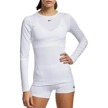 Dámské tričko NIKE Np Top Ls All Over Mesh AO9949-100 L