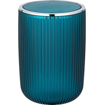 Odpadkový koš Koupelnový koš AGROPOLI s otočným víkem, L, petrolejový, WENKO