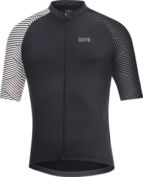 cyklistický dres Gore Bike Wear C5 Optiline s krátkým rukávem M černý/bílý M