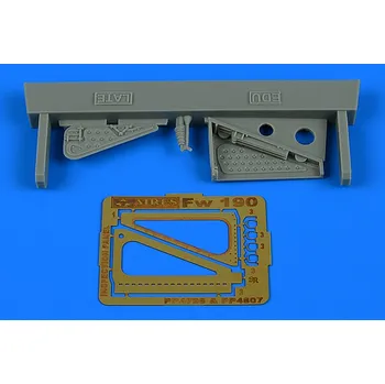 Plastikový model Aires 1/48 Fw 190 inspection panel - late (Eduard)