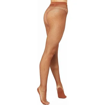 Dámské punčochy Intermezzo,Síťované 0875, tmavě hnědá XL