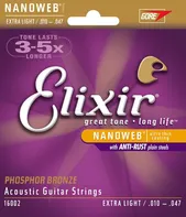 Elixir Nanoweb 16002 struny na akustickou kytaru