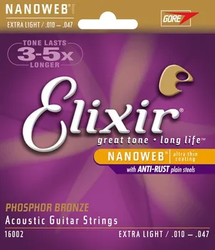 Struna pro kytaru a smyčcový nástroj Elixir Nanoweb 16002 struny na akustickou kytaru