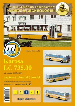 Papírový model Karosa LC 735.00 1:43 - Nakladatelství MegaGraphic