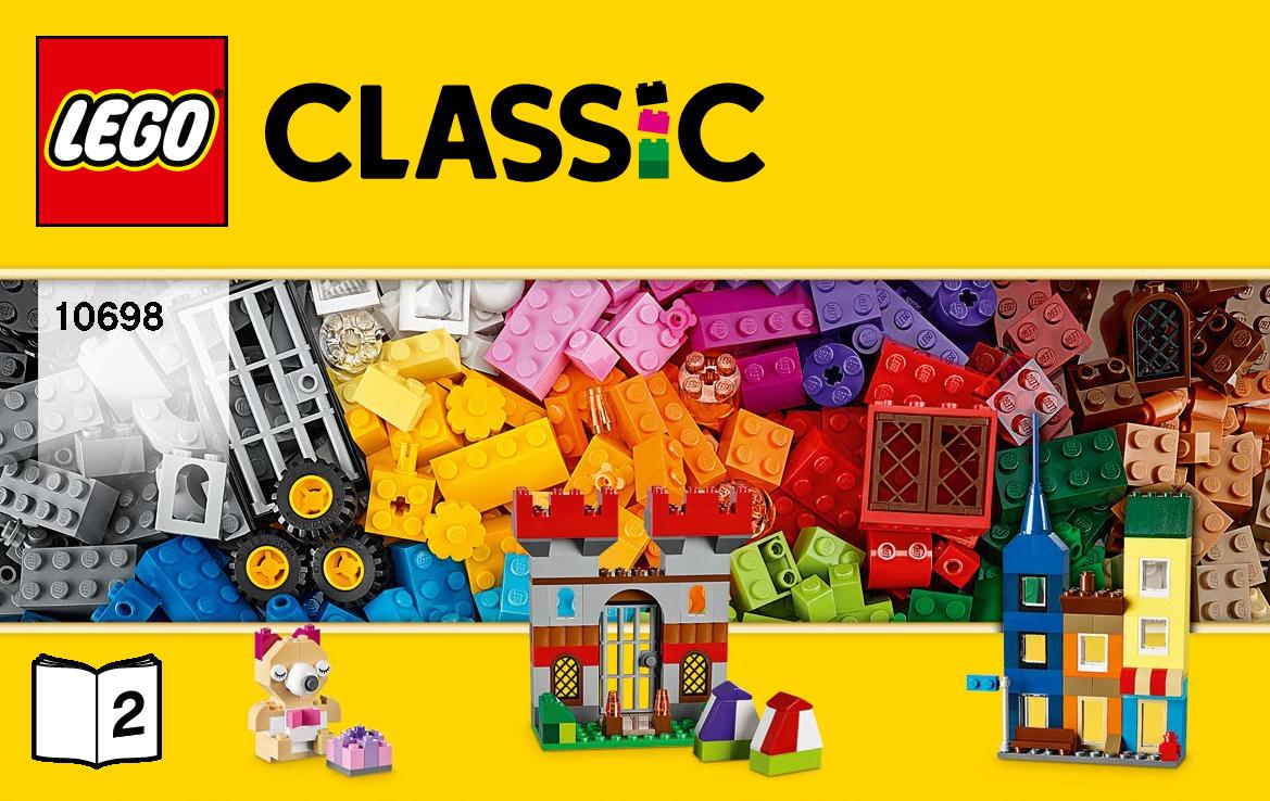 Kompletní návod na stavbu - druhá část LEGO Classic 10698 Velký ...
