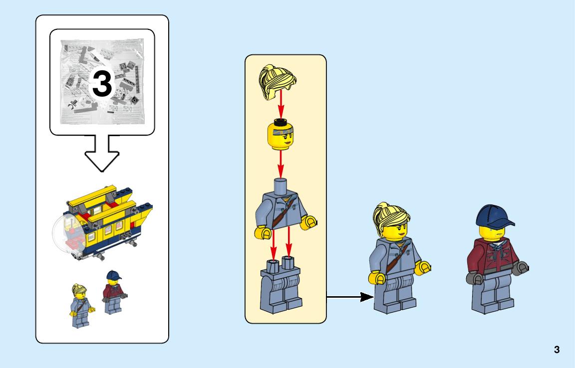 Návod na stavbu - třetí část LEGO City 60264 Oceánská průzkumná ponorka ...