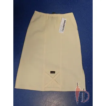 Dívčí sukně Sukně jednobarevná 128, velikost 122, Barva smetanová, Složení materiálu 100%polyester