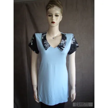 Halenka FD 44, Barva Světle modrá, Velikost XL 44, Materiál 96% Viskoza 4% Lycra