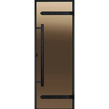 Dveře do parní sauny ALU HARVIA Legend 7x19, bronzové, 690x1890 mm + Doprava zdarma