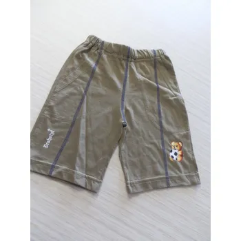 Chlapecké kraťasy Kraťasy slabá bavlna 86/92, velikost 86, Barva Olivově zelená, Složení materiálu 100% Bavlna