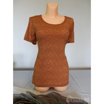 Top- triko LOKAS 42,44,46, Barva Oranžová, Velikost 44, Materiál 96% Viskoza 4% Lycra