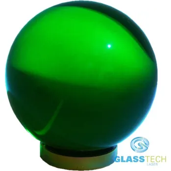 Vánoční ozdoba Zelená skleněná koule 80 mm (Zelená skleněná koule o průměru 80 mm)