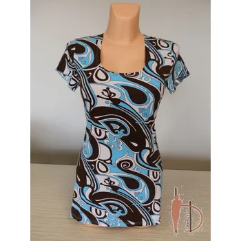 Halenka ŠIMONA, Barva Tyrkysová, Velikost M 38 , Materiál 96% Viskoza 4% Lycra