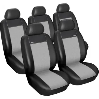 Autopotah Automega Autopotahy Volkswagen Sharan, od r. 1995-2009, 5míst, Eco kůže + alcantara šedé