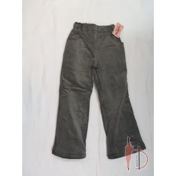 Chlapecké kalhoty Dětské zateplené kalhoty Melírové manšestráky 122, velikost 122, Barva Šedá