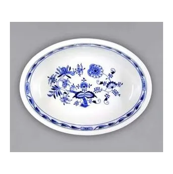 Český porcelán, a.s., Dubí Mísa zapékací oválná střední 23 x 18,5 cm, cibulák, Český porcelán