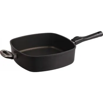 Pánev EXCELENT plasma titanová pánev Harecker 28x28x9 ucho od.ručka+ víko INDUKCE