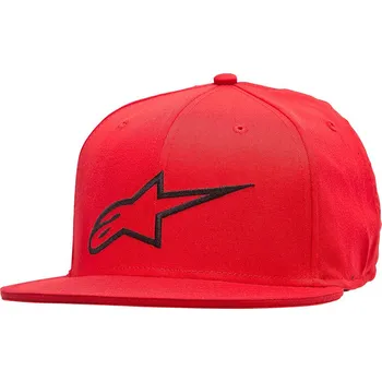 Kšiltovka Alpinestars Pánská červená kšiltovka AGELESS FLAT HAT Alpinestars 1035-81015 30 - L-XL