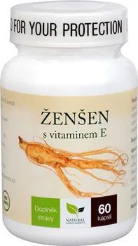 Přírodní produkt Natural Medicaments ženšen + vitamín E